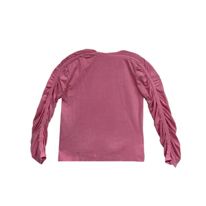 PER GOTESSON - SHOULDER GATHER LS TEE - SS23 - PINK
